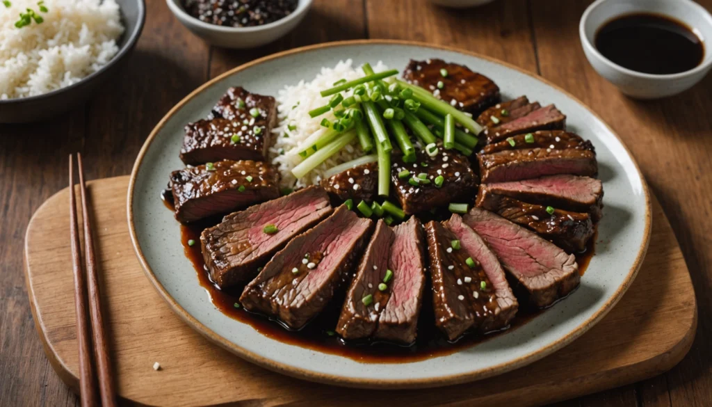 boeuf caramélisé sauce soja