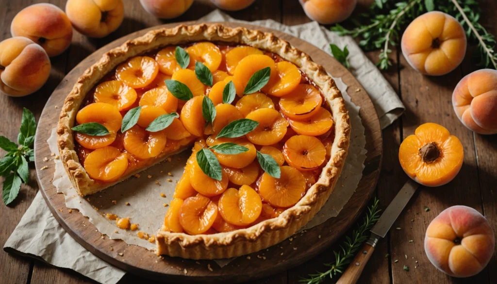 tarte rustique abricots