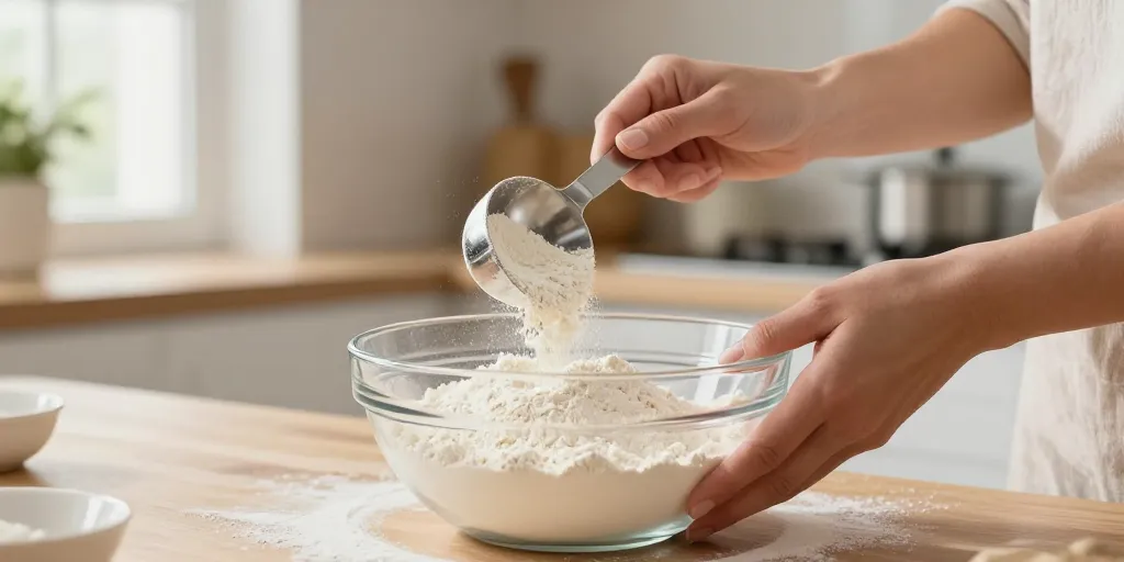 250 g de farine en cuillère à soupe